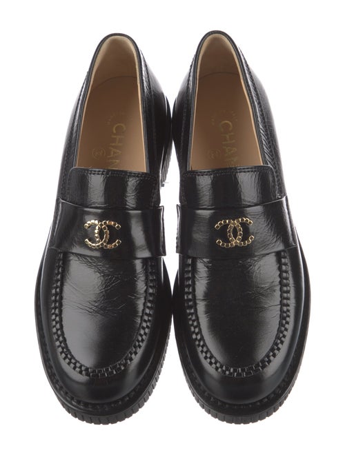 Chanel 2025 Interlocking CC Logo Loafers