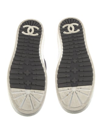 Chanel Tweed Pattern Tweed Sneakers