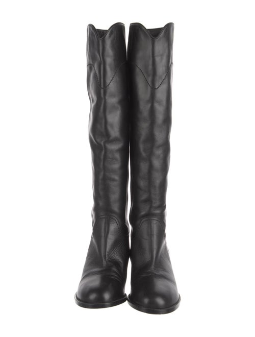 Chanel Leather Riding Boots