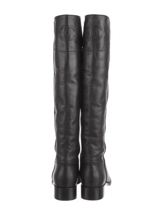 Chanel Leather Riding Boots