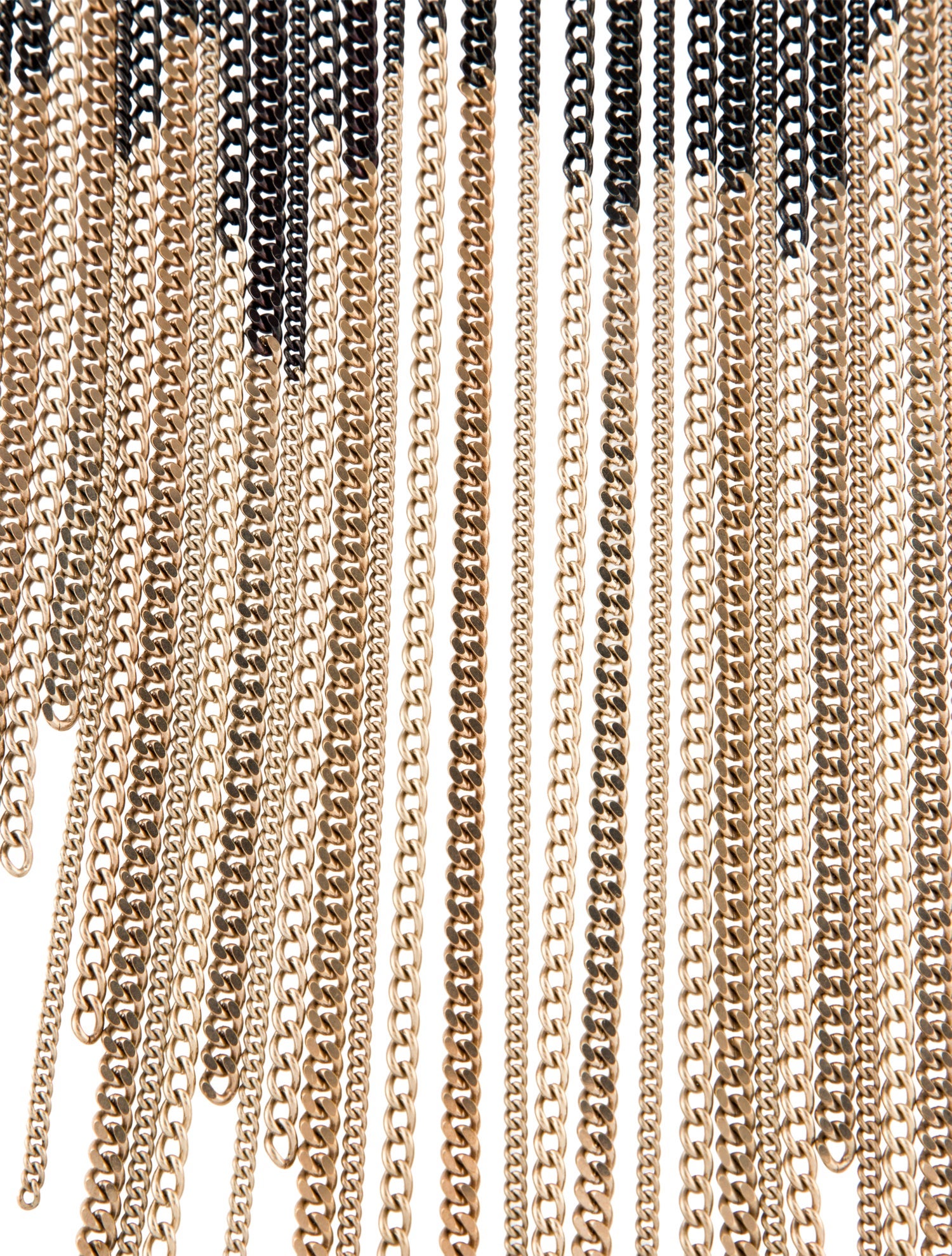 Chanel Ombrè Chain Fringe Necklace