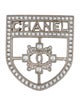 Chanel Strass Logo Shield Brooch