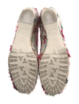 Chanel Tweed Pattern Tweed T-Strap Pumps