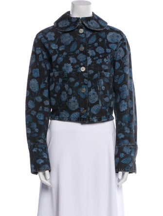 Chanel 2021 Floral Print Evening Jacket