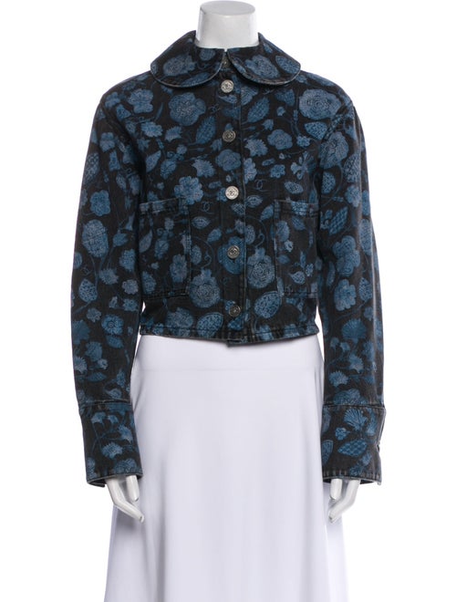 Chanel 2021 Floral Print Evening Jacket