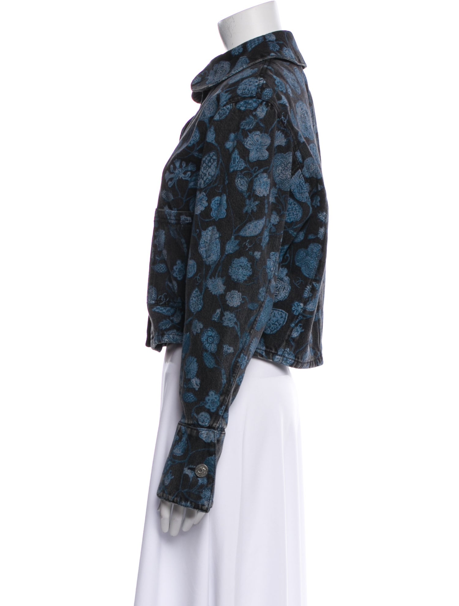 Chanel 2021 Floral Print Evening Jacket