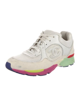 Chanel Interlocking CC Logo Mesh Sneakers