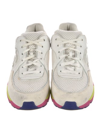 Chanel Interlocking CC Logo Mesh Sneakers