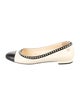 Chanel Interlocking CC Logo Leather Flats