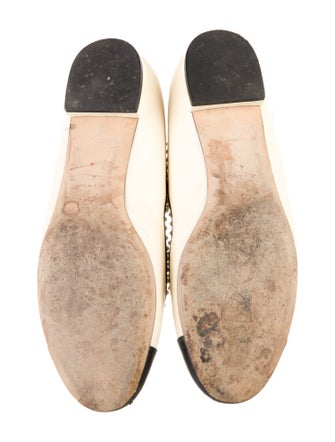 Chanel Interlocking CC Logo Leather Flats