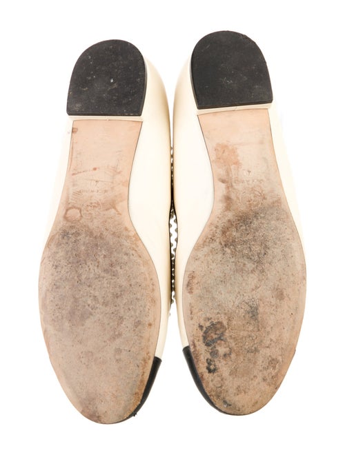 Chanel Interlocking CC Logo Leather Flats