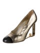 Chanel Interlocking CC Logo Calfskin Pumps