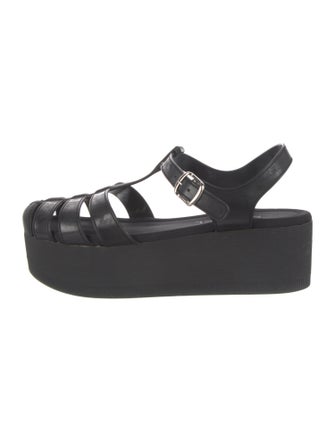 Chanel 2012 Interlocking CC Logo Sandals