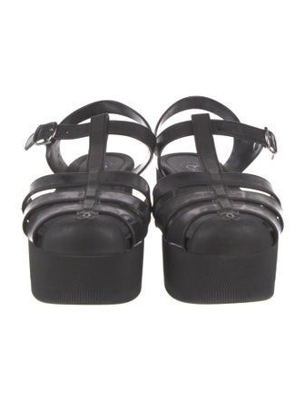 Chanel 2012 Interlocking CC Logo Sandals