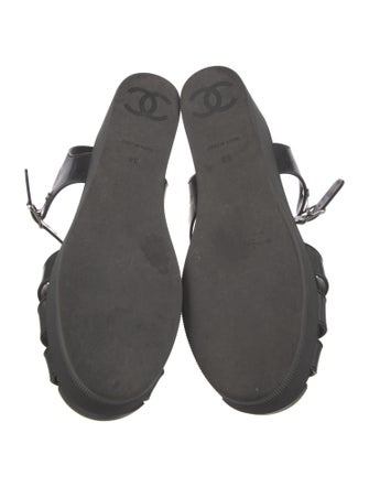 Chanel 2012 Interlocking CC Logo Sandals