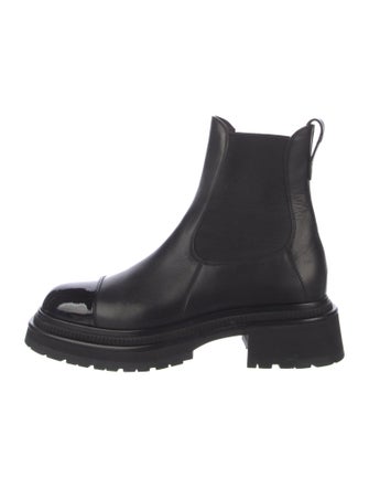 Chanel 2022 Interlocking CC Logo Chelsea Boots