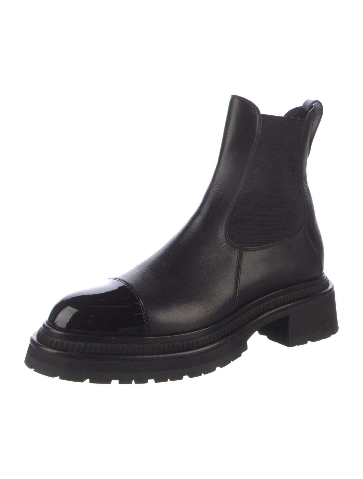 Chanel 2022 Interlocking CC Logo Chelsea Boots