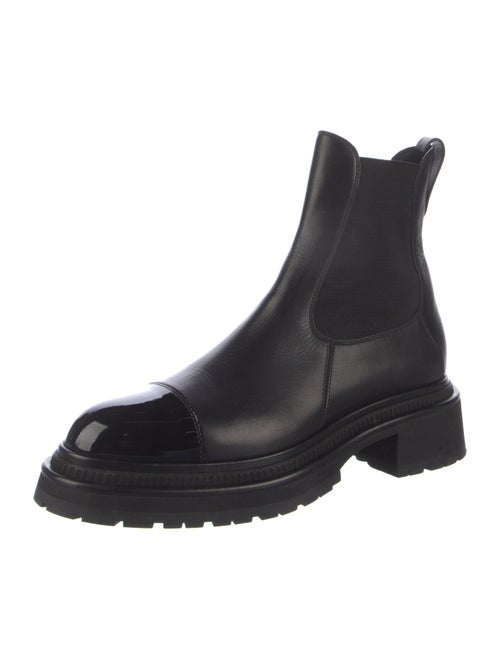 Chanel 2022 Interlocking CC Logo Chelsea Boots