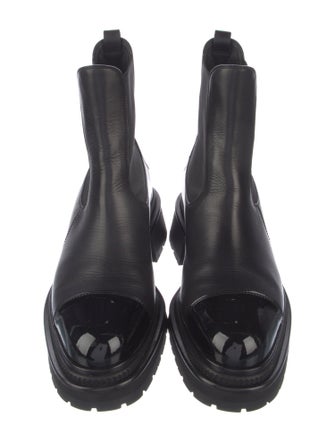 Chanel 2022 Interlocking CC Logo Chelsea Boots