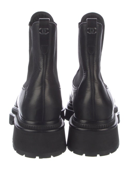Chanel 2022 Interlocking CC Logo Chelsea Boots