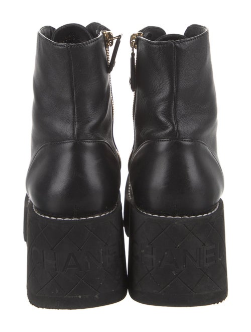 Chanel 2024 Interlocking CC Logo Combat Boots