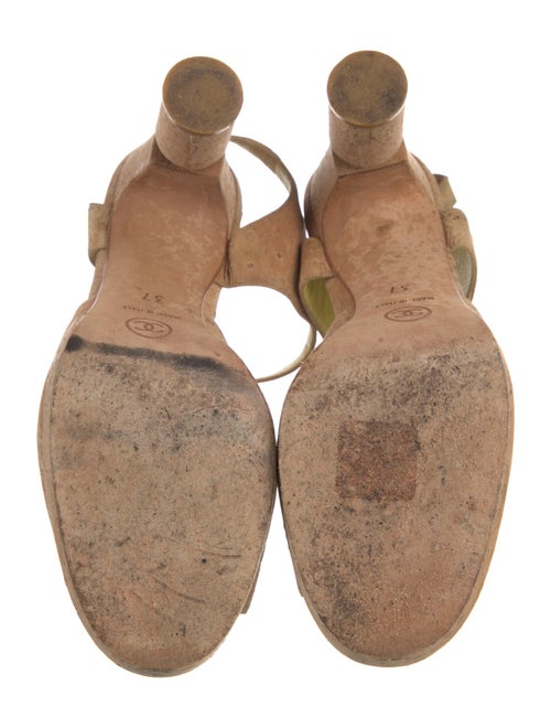 Chanel Interlocking CC Logo Slingback Sandals