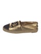 Chanel Interlocking CC Logo Lambskin Espadrilles