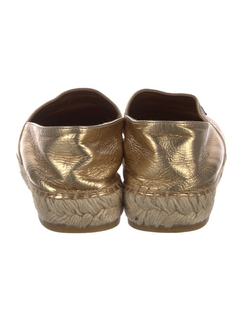 Chanel Interlocking CC Logo Lambskin Espadrilles