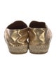 Chanel Interlocking CC Logo Lambskin Espadrilles