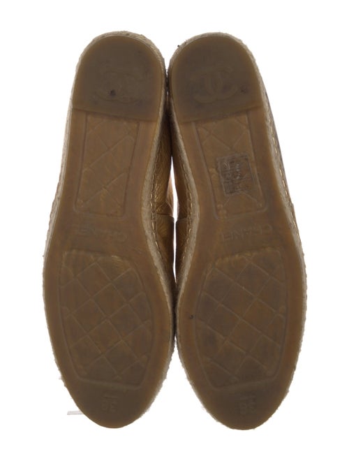 Chanel Interlocking CC Logo Lambskin Espadrilles