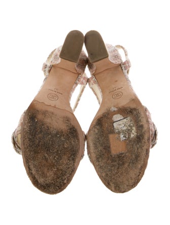 Chanel 2018 Interlocking CC Logo Sandals