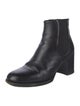 Chanel Interlocking CC Logo Leather Chelsea Boots