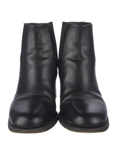 Chanel Interlocking CC Logo Leather Chelsea Boots