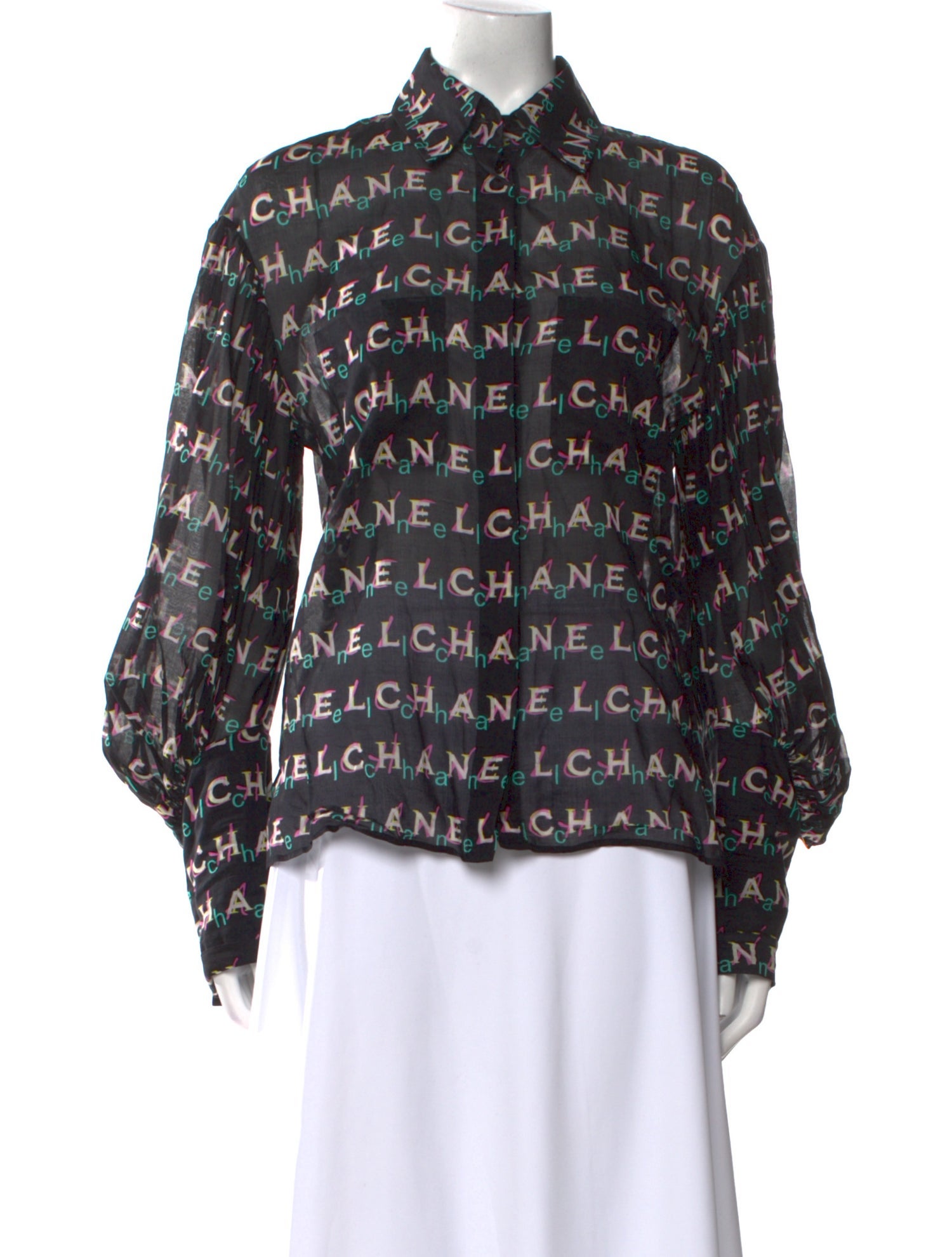 Chanel 2019 Printed Blouse