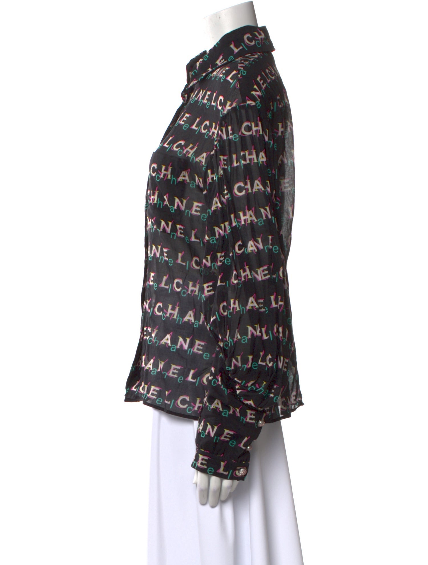 Chanel 2019 Printed Blouse