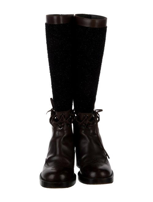 Chanel 2016 Interlocking CC Logo Riding Boots
