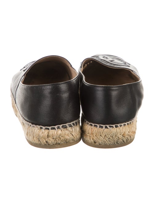 Chanel Interlocking CC Logo Lambskin Espadrilles