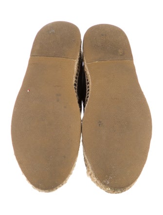 Chanel Interlocking CC Logo Lambskin Espadrilles