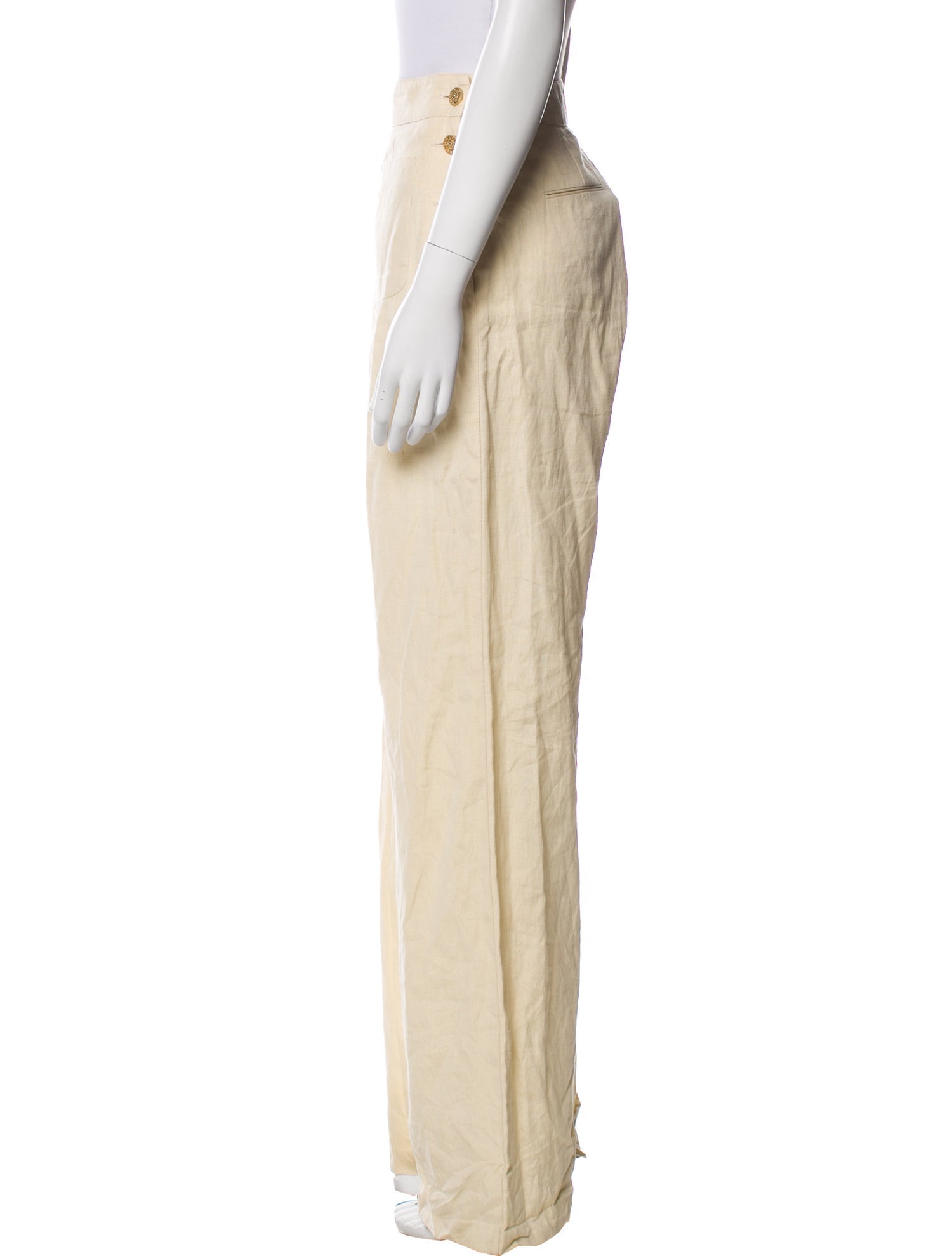 Chanel Linen Wide Leg Pants