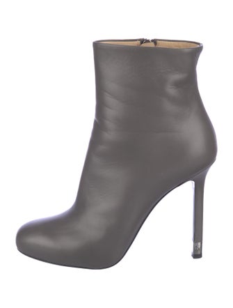 Chanel Interlocking CC Logo Leather Boots