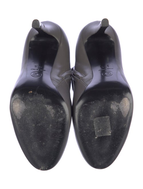 Chanel Interlocking CC Logo Leather Boots