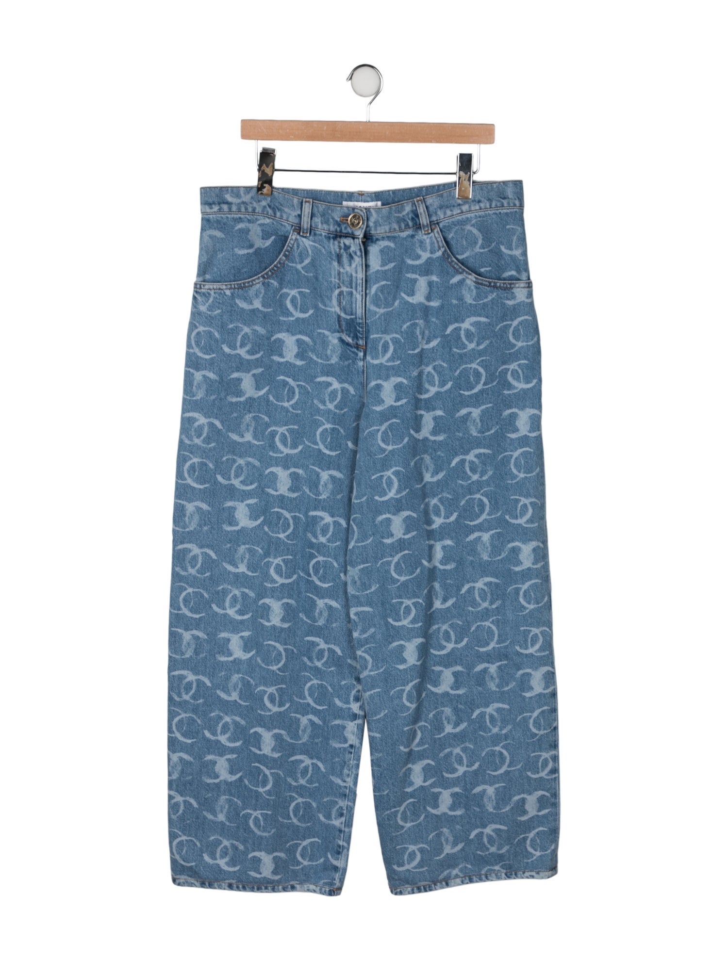 Chanel 2023 Wide Leg Jeans