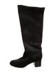 Chanel Interlocking CC Logo Suede Riding Boots