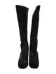 Chanel Interlocking CC Logo Suede Riding Boots