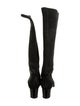 Chanel Interlocking CC Logo Suede Riding Boots