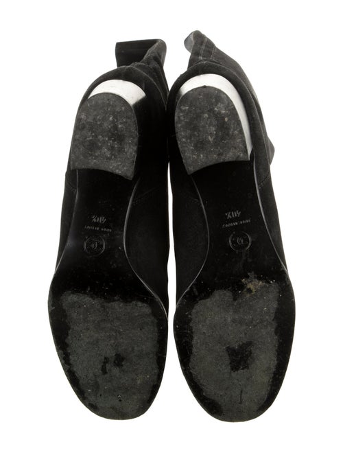 Chanel Interlocking CC Logo Suede Riding Boots