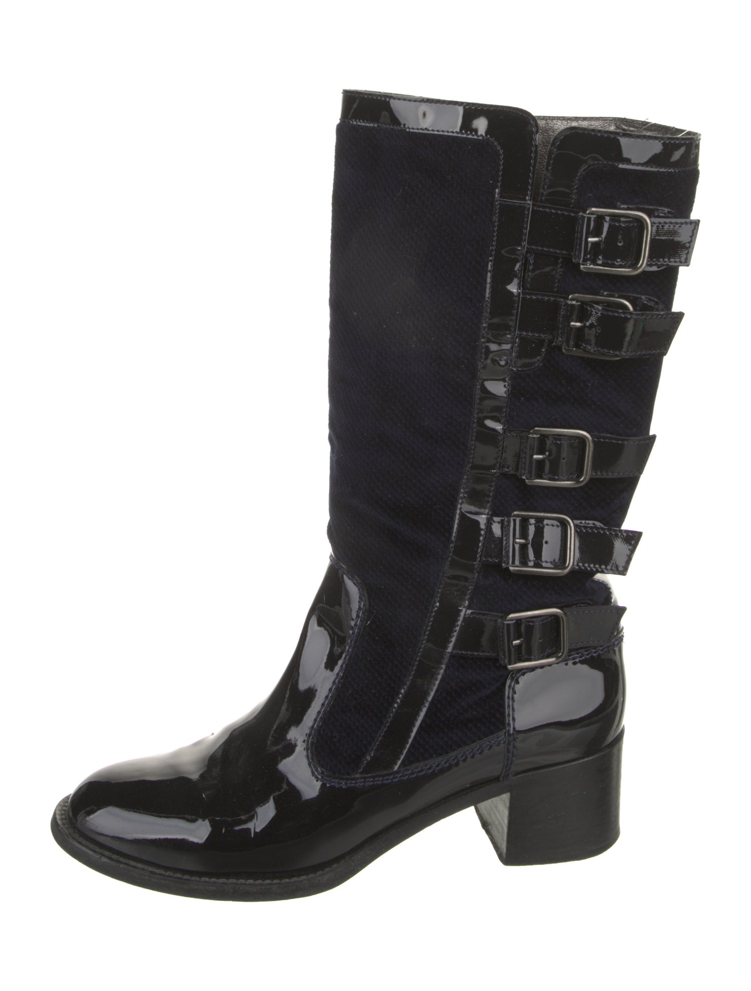 Chanel Suede Combat Boots