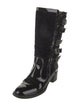 Chanel Suede Combat Boots