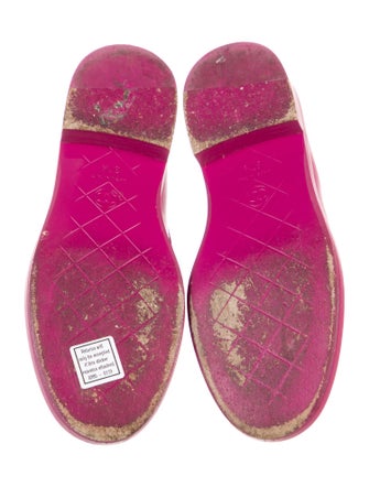 Chanel Interlocking CC Logo Leather Loafers