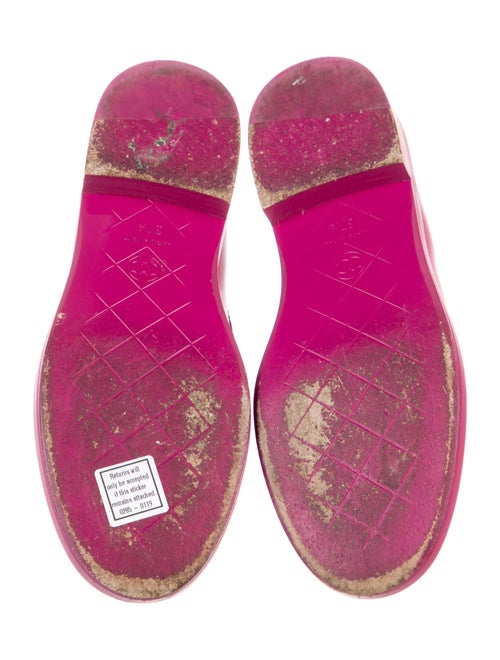 Chanel Interlocking CC Logo Leather Loafers